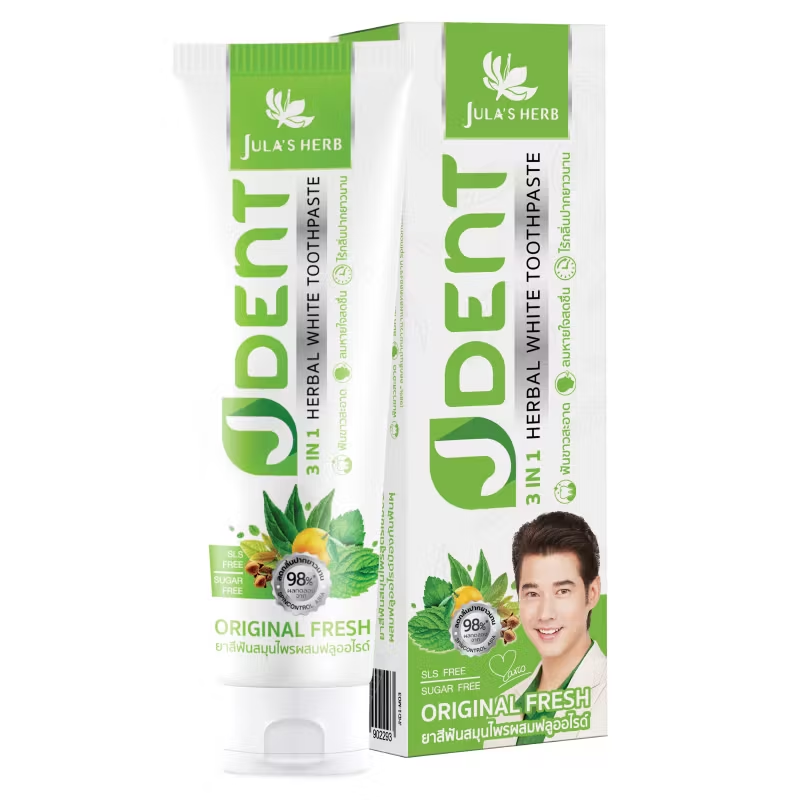 预售JulasHerbJdent3IN1HerbalWhiteToothpaste